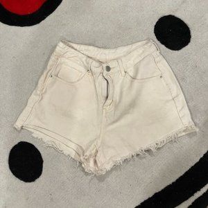 SHEIN off-white/cream colored shorts